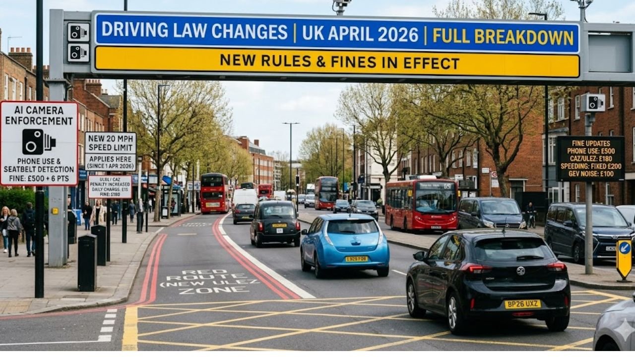Driving Law Changes UK April 2026: Full Breakdown of New Rules and Fines