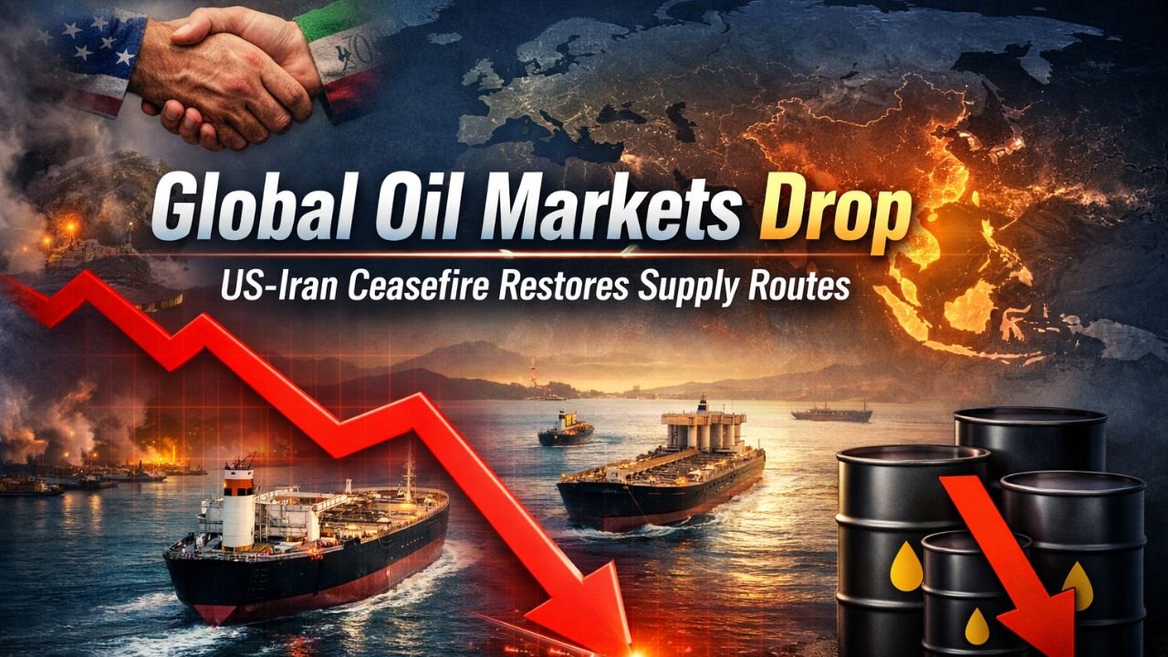 Global Oil Markets Drop as US-Iran Ceasefire Restores Supply Routes